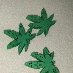 Flexi nøglering – hamp blad