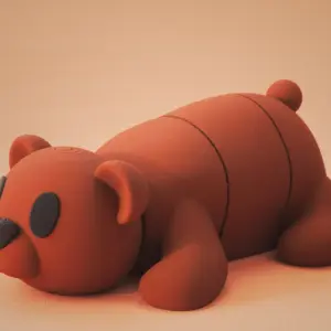 Flexi dyr nøglering – Bamse