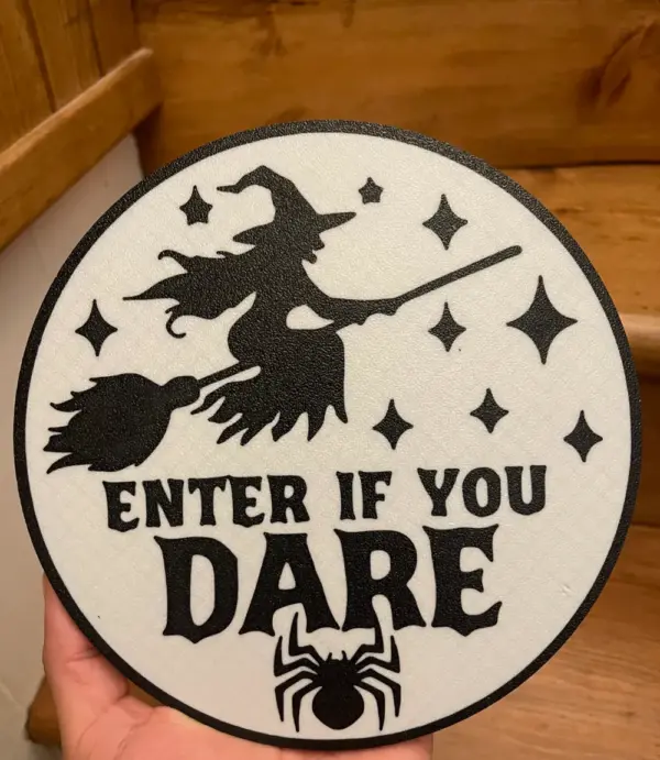 Halloween skilt - Enter if you dare - Billede 2